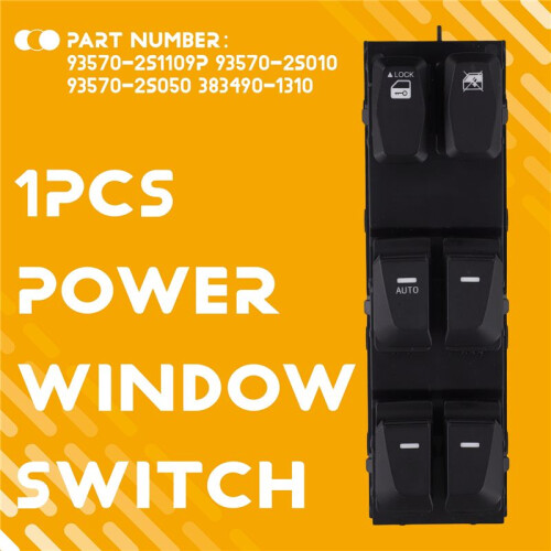 Car Electric Power Window Front Left Side Master  Button 93570-2S0009P for  Tucson IX35 2010-2015 1