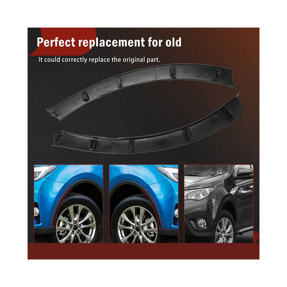 Car Front Bumper Wheel Molding Trim Cover 52112-0R040 52113-0R040 For Rav4 (Xa40) 2013 - 2015 4713947299081
