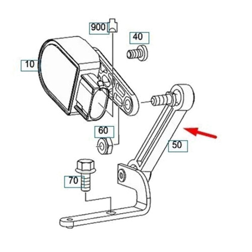 Car Rear Right Height Sensor Link A1663201032 for - GLS X166 ML W166 GLE W292 Headlight Level Sensor Strut 1