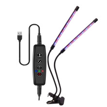 USB-LED-Pflanzenwachstumslicht, Dimmbare Stufen, Wachstumslicht, Vollspektrum, Timer-Einstellung, Hydrokultur-Gewächshaus
