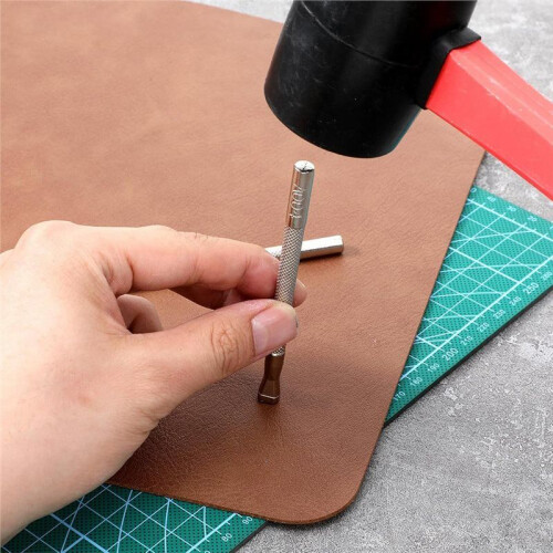 Leather Crafting Tools Kit: 2 Pack Professional Stamps for Embossing and Carving 2