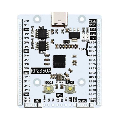 For Raspberry Pi  2 RP2350A Development Board with RP2350-Linux PSRAM, USB-C Connectivity for Advanced Projects 2