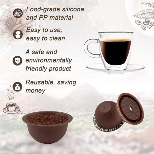 Reusable Vertuo Capsules 230ml Refillable Coffee Capsule for  Vertuo and VertuoLine Coffee Maker 2