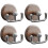 Multi-Functional Wood Grain Suction Cup Hook, No Drill Cup Hook, for Door Wreaths Front Door (4pcs) 1