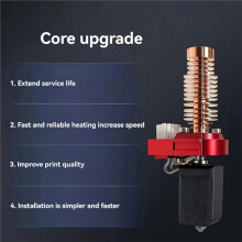Verbessertes Hotend-Kit für FLASHFORGE Adventurer 5M Hotend AD5M Düsen-Kit Keramik-Heizblock & Hartstahldüse 0,4 mm