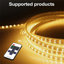 Wireless Remote Controller for Single Color 3528 5050 LED Strip Lights, with Connector,for 5-24V LED Ribbon