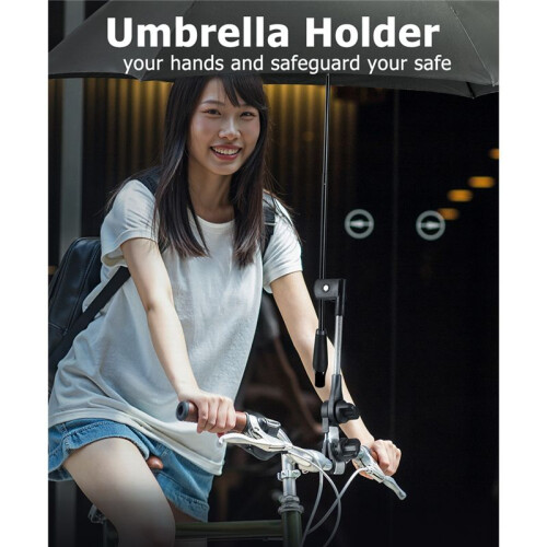 Justerbart Paraplyställ, Barnvagnstillbehör, Paraplyhållare, Universal Paraplyfäste 2