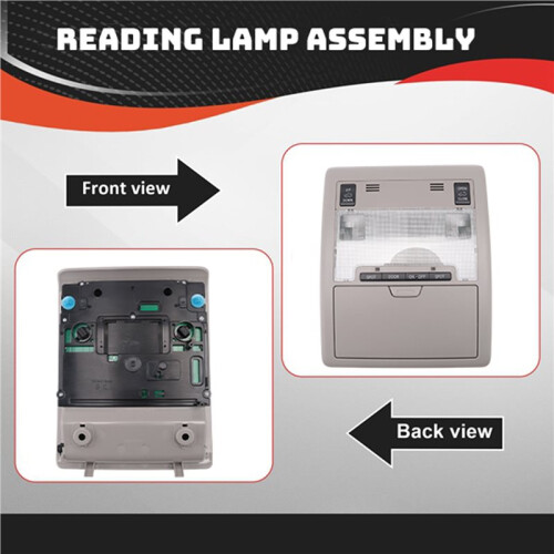 Front Reading Light with Sunroof Control  for  Land  2008-2018 Overhead Lighting Lamp Gray 2