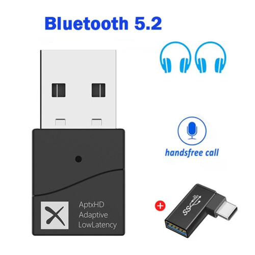 5.2 Transmitter APTX HD LL Low Latency Adaptive USB Wireless Audio Adapter Handsfree Call for PS4/5 Notebook 1