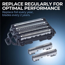 2Pack Replacement Blades and Foil for ARC5, ES9032 WES9032P ES9034 ES9036, Fits Models ES-LV65 ES-LV67 ES-LV97