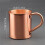 Copper Mugs (410ml), Handcrafted Pure Solid Copper No Lining Finish Mug, Smooth Rounded Lip Ergonomic Handle 2pc 6