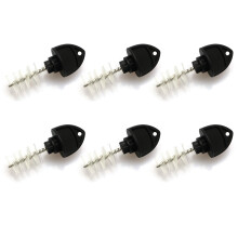 6pcs Beer Faucet Cleaning Brush with Protective Cap, Nylon Bristles and Stainless Handle