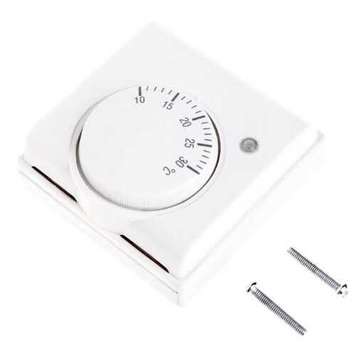 Room Floor Temperature Controller Mechanical Central Heating Thermostat 220V AC Mechanical Thermostat