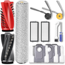 Accessories for  Qrevo Curv 2 Flow Robot Vacuum Cleaner,Main Brush,Roller Mop Cloth, Filter,Side Brush,Dust Bag