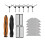 Replacement Accessories Kit for  D20 Pro/D20  Robot Vacuum Accessories Main Side Brushes Filter Mop Cloth 1