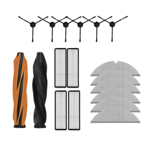 Replacement Accessories Kit for  D20 Pro/D20  Robot Vacuum Accessories Main Side Brushes Filter Mop Cloth