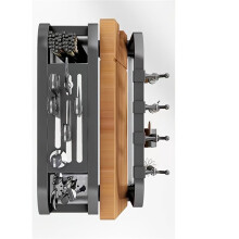 1 Portacoltelli In Acciaio Inox per Cucina, Casa, Tagliere da Banco, Tagliere, Coltello, Portaoggetti Integrato