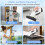 Cordless Window Vacuum Cleaner, Window Cleaner Squeegee Tool Set, Electric Windown Cleaning Tool US Plug 5