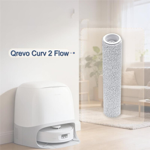 Replacement Roller Mops for  Qrevo Curv 2 Flow, Robot Vacuum Cleaner Accessory Kit -Mopping Roller Replacement 1