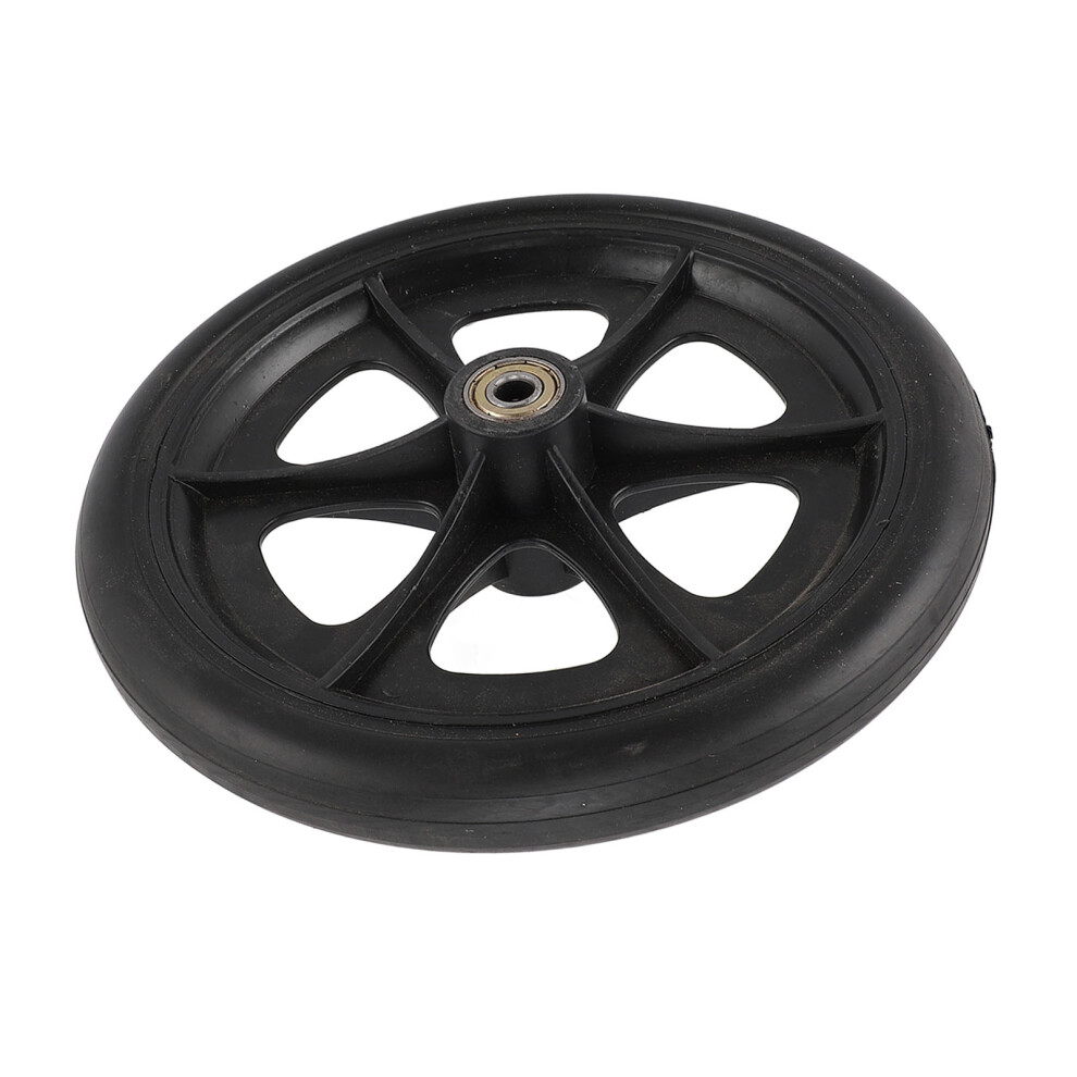 8 Inch Black Electric Wheelchair Replacement Wheels - 2pcs PU Tires