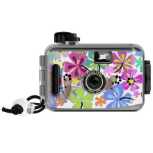 Waterproof 35mm Reusable Film Camera Retro Style Fixed Focus Lens for Beach Pool Travel