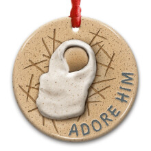 Nativity Scene Ornament with Baby Jesus – Christian Christmas Tree Decoration, FaithCentered Gift