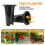 10Pcs Plastic Deep Plant Nursery Pots, Thick Stable Tall Tree Pots, Reusable Tall Seedling Plant Container Pots, Deep 5