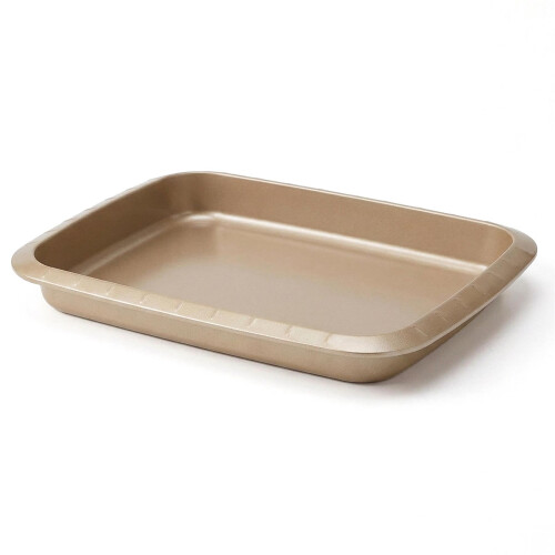 GEEZY GEEZY Large Roasting Tin Chicken Lasagna Vegetables Non Stick Oven Baking Tray 39cm