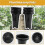 10Pcs Plastic Deep Plant Nursery Pots, Thick Stable Tall Tree Pots, Reusable Tall Seedling Plant Container Pots, Deep 6