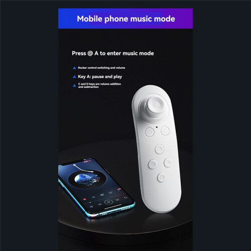 Wireless VR Remote Game Controller Joystick Gamepad Somatosensory Remote Control Black 2