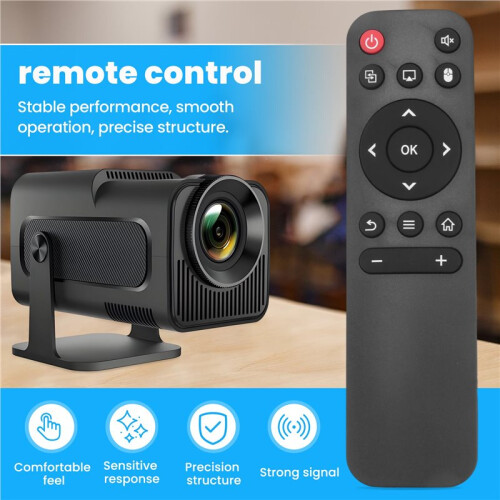 Projector Remote Control for HY320mini/HY320/HY300 Pro/HY300 Projector Portable Replacement Control Remote Universal 2