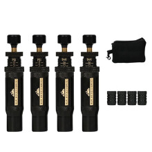 Adjustable Auto-Stop Tire-Deflator Valve Kit (10-30 PSI) 4 PCS Screw- Tyre Air Down Tool for Vehicles Motorcycle