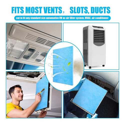 Merv 8 Reusable Air Vent Filter Cut to Fit Electrostatic Floor Vent Filter Washable Replacement Ac Filter Compatible 1