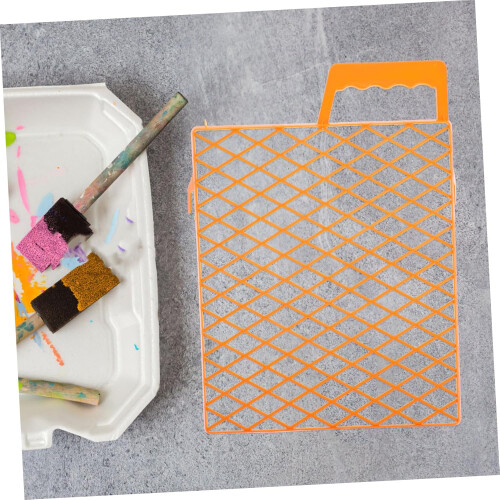 Paint Roller Grid for Buckets and Trays, Durable Plastic Tray Liner for Even Paint Distribution 2