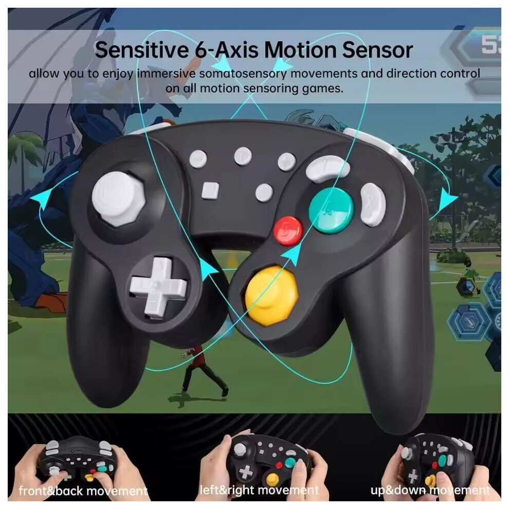 Wireless Controller For Nintendo Switch And Pc With Turbo, Motion Control, Purple 9169991230658