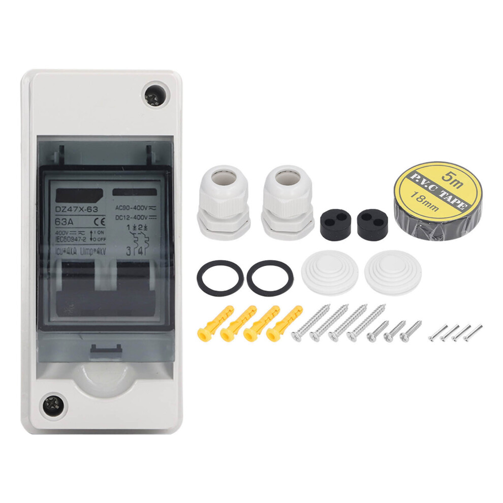 63A 2P DC Circuit Breaker Solar Isolator 12-400V