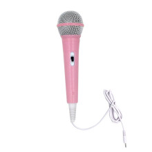 Kids Microphone with 3.5mm Jack, No Battery, Lightweight Handheld Design for Children Singing Pink