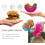 4 PCS Adjustable Silicone Burger Holder Clip Set, Mess Eating, Reusable, Dishwasher Safe, MultiColor 4