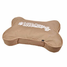 Cuscino per Cane "Forma Osso Good Dog" 100cm Taupe