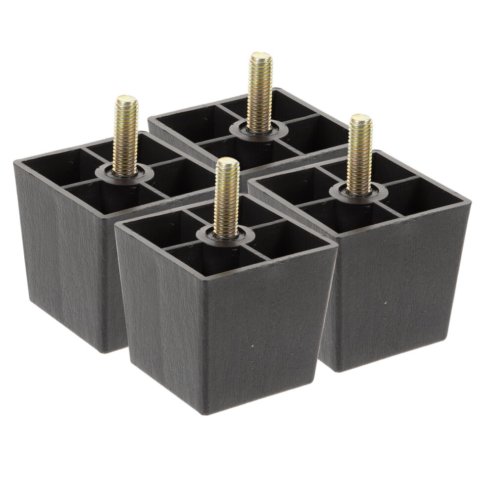 4Pcs Square Furniture Legs And Durable Bed Risers, Height Adjustable For Sofa, Table And Chair 9771547209706