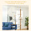 PawHut PawHut 260cm Cat Tree Floor To Ceiling Adjustable Height, Light Brown 5