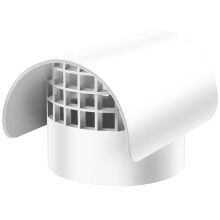 3 Inch Schedule 40 Radon Vent Cap PVC Roof Cover Weatherproof PestBlocking for Fan Pipe
