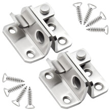 2Pcs Door Bolt Lock Stainless Steel Latch for Gate Window Garden Door Outdoor Corrosion Resistant