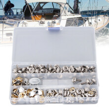 150 piezas Kit de broches de acero inoxidable para lona para barcos