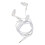 Auriculares con cable IP68 de 3,5 mm, cable de 100 cm, ABS 12