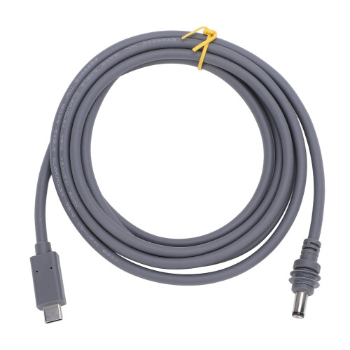Cable Tipo-C a conector de barril DC de 2 m USB-C 20 V 5 A 100 W 2