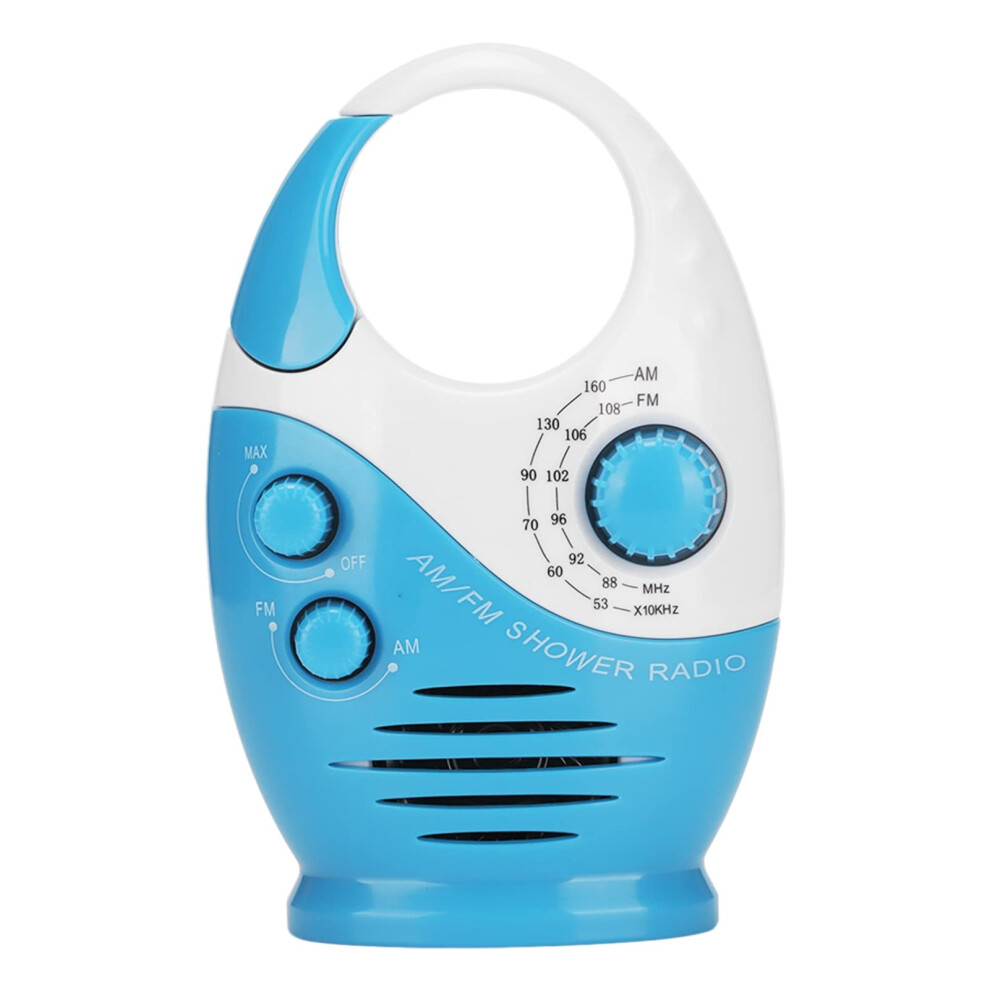 Shower Radio Waterproof Am Fm With Handle Clear Reception Builtin Speaker For Bathroom 9169991237701