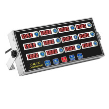 12-Channel Digital Kitchen Timer, Commercial Cooking Timer with Loud Alarm, Large LCD Display, for Restaurants EU Plug