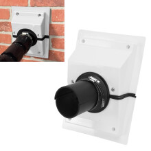 HVAC Line Set Cover Kit with Gasket Seal for Brick Concrete Walls, Clean Finish and Weather Protection