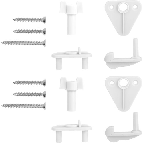 2 Pack Pontoon Boat Gate Latch Replacement Set, MarineGrade Door Latches for Secure Gate Closure 1